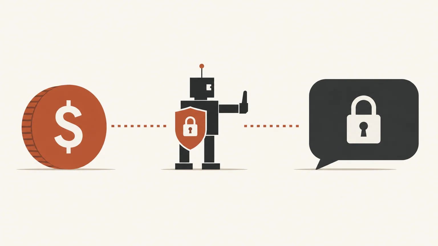 Illustration of a membership bot gate between payment and a private Telegram room